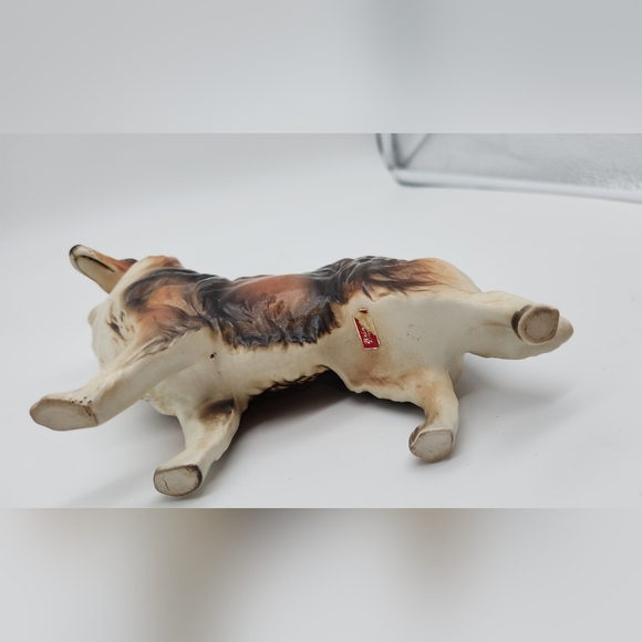 Vtg Collie Lassie Bone China Dog Statue Figurine - Enesco Japan 5.5" Tall - Picture 6 of 9